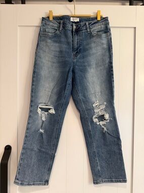 Lovervet 11/30 distressed straight leg jeans